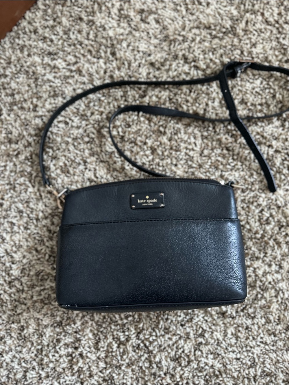 kate spade Millie Grove Street Black Leather Crossbody - Picture 10 of 12